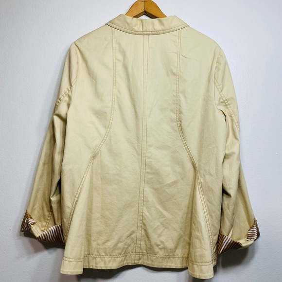 Sundance Cream Jacket Women’s Size 14 Business Casual Blazer 100% Cotton Shell - Picture 6 of 10